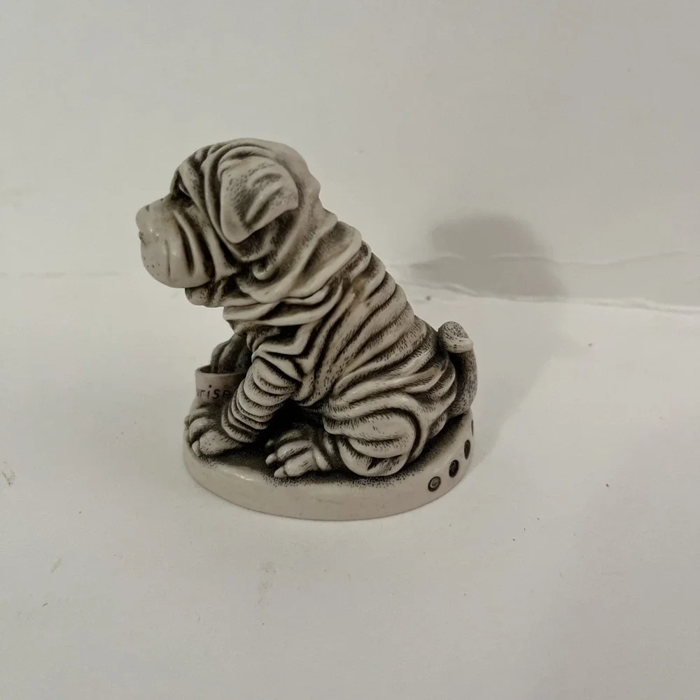 Harmony Kingdom - FUSS POT - 1998 Shar Pei Dog Small Treasure Jest -  TJHO4